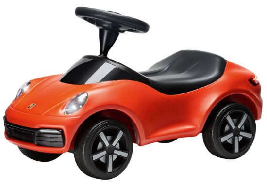 Picture of Ride-On Baby Porsche with Lights in Lava Orange