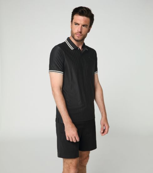 Picture of Men's Polo shirt – 911 Targa 60Y - Black