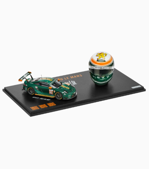 Picture of Porsche 911 RSR and Michael Fassbender Helmet 1:43 – Limited Edition