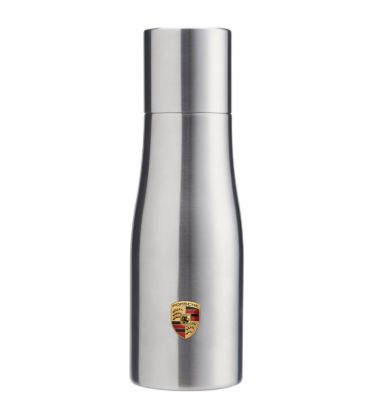 Picture of Silver Porsche Crest Thermal Flask 1Ltr